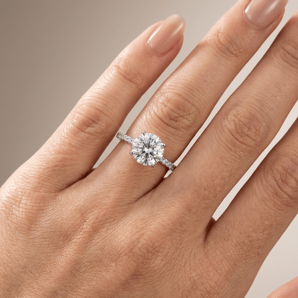 Classic Round Zirconia Silver Ring by Rose & Oliver - product image 2
