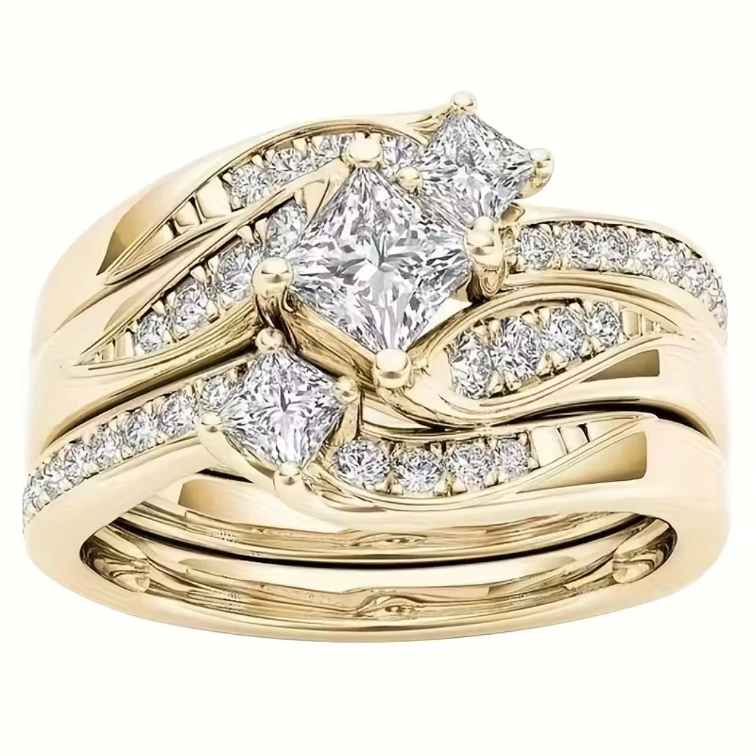 Princess Cut Triple Halo Ring by Rose & Oliver - product image 1