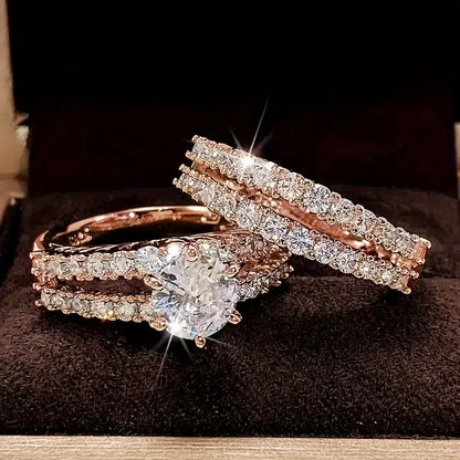 Eternal Radiance Ring Set | Gold by Rose & Oliver - product image 3